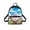 Happy Easter Bunny Decoration, variant on Axolotl & Lavender Print Mini Travel Backpacks Lightweight Small Purse Backpack for Work Walking, Polyester Front Pocket Mini Backpacks