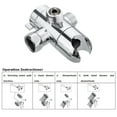 thumbnail image 6 of Dadypet Shower Head,Handheld Arm Diverter Arm Diverter Splitter 3-Way Diverter Valve Diverter Valve Mount Splitter Polished Part Valve Mount Handheld Diverter Splitter Polished IUPPA dsfen, 6 of 6
