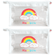 thumbnail image 1 of Estuche transparente impermeable para lápices, organizador de cosméticos con cremallera, bolsa de viaje de PVC triangular transparente | Pinceles de maquillaje | Papelería | Pequeñas manualidades, 1 of 6