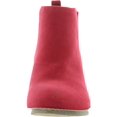 thumbnail image 3 of Journee Collection Womens Ramsey Faux Suede Ankle Boots Red 6.5 Medium (B,M), 3 of 3