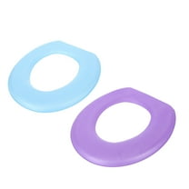 2 Pcs Toilet Seat Cushion Eva Thicken Pad Adhesive Mat