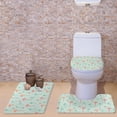 thumbnail image 3 of Alfombrilla Non-Slip Flamingo Print Cuarto de Baño Pedestal Tapa Tapa de WC Set 5 Magideal Alfombrilla, 3 of 4