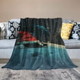 thumbnail image 2 of Orinice Christmas Theme Blanket, 3D Printed Flannel Throw Blanket,Super Soft Cozy Fuzzy Warm Throws,for Nap Blanket, Couch and House Decor Gift Idea  40x50in, 2 of 6