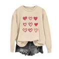 thumbnail image 3 of Womens Valentines Sweatshirt Funny Love Heart Long Sleeve Graphic Shirt Casual Pullover Tops Valentine'S Sweatshirts, 3 of 3