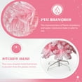 thumbnail image 3 of 7.5ft Snow Flocked Hinged Christmas Tree, Artificial Pencil Christmas Tree with 641 Branch Tips and Sturdy Stand, Xmas Trees for Indoor Outdoor Home Holiday Decoration, Pink, 3 of 10