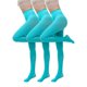 thumbnail image 1 of Medias de seda para mujer, 3 piezas, talla grande, para Halloween y Navidad, color caramelo, accesorios de fiesta, color liso, 1 of 1