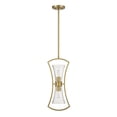 thumbnail image 2 of Warm Brass Two Light Pendant from the Bennington Collection, 2 of 5