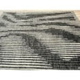 thumbnail image 3 of EORC SR299GY10X14 Hand-Knotted Wool High-Low HANDKNOTTED Rug, 10' x 14', White/ Gray Area Rug, 3 of 5