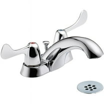 Delta 2529LF-HDF Classic Centerset Lavatory Faucet with Vandal Resistant Wrist Blade Handles, Chrome