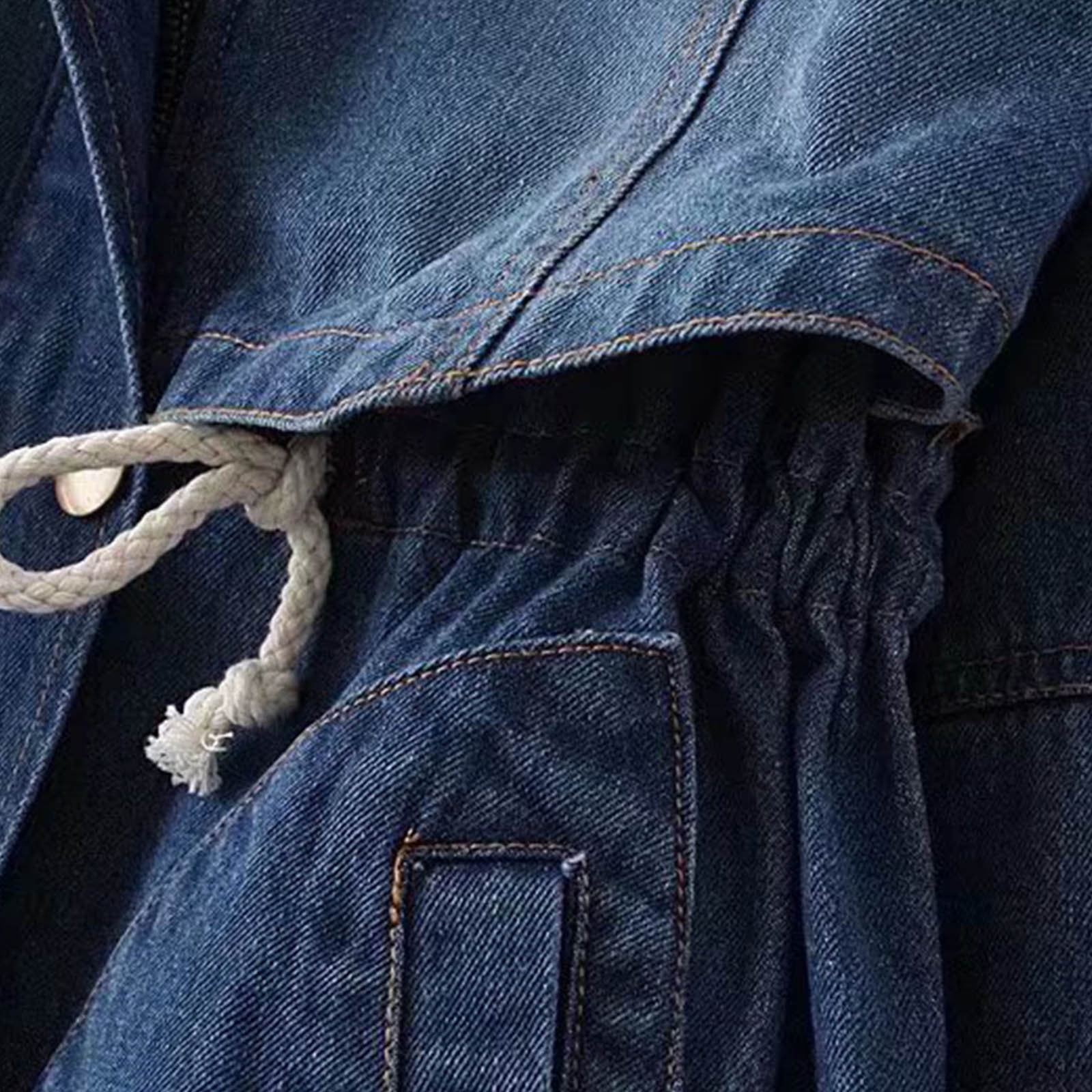 Jsaierl Womens Fleece Lined Denim Jacket Winter Warm Coats Solid