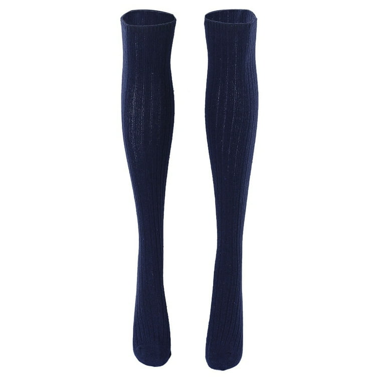 Fashion Winter Warm Women Knit Crochet Cotton Solid color Soft Thick Long  Socks Thigh-High Leggings