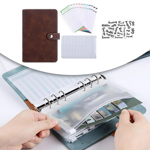 Organizador de cupones Cola Carpeta de efectivo de hojas s Carpeta de sobres de efectivo cuaderno de facturas