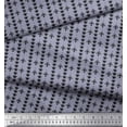 thumbnail image 3 of Soimoi Poly Georgette Fabric Dot & Fleur De Lis Damask Decor Fabric Printed Yard 42 Inch Wide, 3 of 3