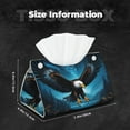 thumbnail image 4 of Kdxio Night Sky Forest Bald Eagle Print Tissue Box Cover,Modern PU Leather Rectangular Tissue Box Holder for Bathroom Living Room Bedroom Office Desk Car Home, 4 of 6