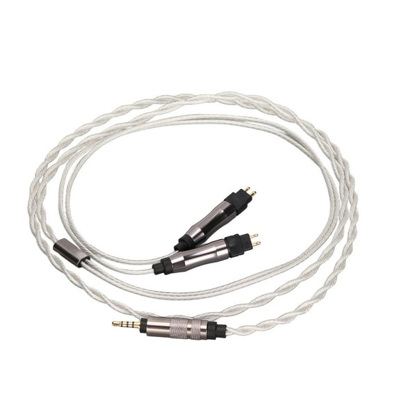 Silver Plated Earphone Cable, Real Sound Corrosion Resistance Noise Reduction Earphone Replacement Cable 36 Core For For HD650