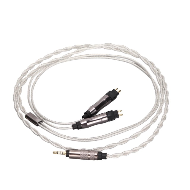 Cable de auriculares chapado en plata, auricular mejorado de 36 núcleos Cable de repuesto para auriculares Cable de auriculares de repuesto chapado en plata Máxima comodidad