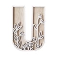 thumbnail image 2 of Desktop Ornament 5 Inch Wooden Letters for Crafts Name Signs Wall Flowers Can Be Painted in Children's Room Home Wedding Decoration, 2 of 6