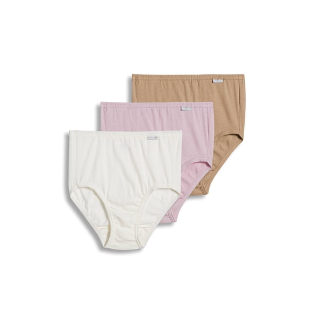 Calzoncillos Jockey Elance para mujer, 3 unidades, talla 5, algodón
