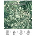 thumbnail image 5 of Tropical Leaves Wrap Around Bed Skirts for King Bed 18" Drop, Bed Skirt with Adjustable Elastic Belt Dust Ruffle Bed Valance for Bedroom Hotel Luxury Summer Nature Botanical Palm Leaf Bed Frame Cover, 5 of 7