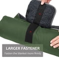 thumbnail image 3 of Fleece Stadium Waterproof Stadium Blanket  51”x 59”  Red-Black Plaid, 3 of 7
