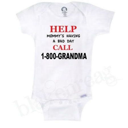 Walmart 1800 Call In Number >> Help Mommy S Having A Bad Day Call 1 800 Grandma Funny Novelty Baby Onesie 0 3 Months Walmart 1800 Call In Number >> Help Mommy S Having A Bad Day Call 1 800 Grandma Funny Novelty Baby Onesie 0 3 Months