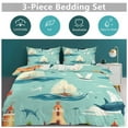 thumbnail image 6 of 3PCS Retro Sail Duvet Cover Set Twin, 1 Duvet Cover And 2 Pillowcase, Duvet Cover for Kids Girls Boys And Teens, 6 of 6