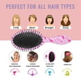 thumbnail image 7 of Pink Breast Cancer Awareness Pattern Hair Brush,Girls Detangling Hair Brush,Glide Through Tangles with Ease for Wet & Dry Hair,8.8"X2.8", 7 of 7