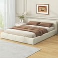 thumbnail image 2 of [Stylish Beige Upholstered Bed] - The Ideal Choice for Your Bedroom, Queen, 2 of 12