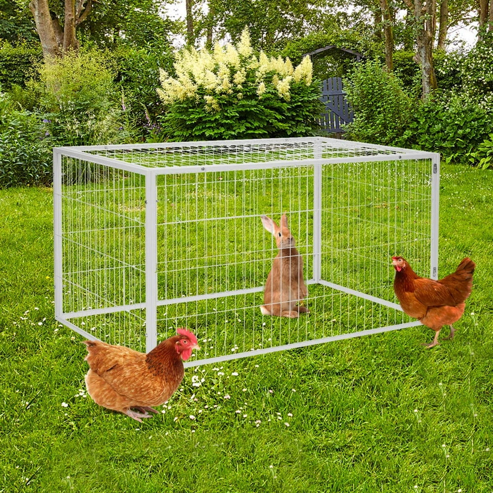 53" x 31" Chicken Run Cage Rabbit Playpen Dog Run Duck House Pet Pen