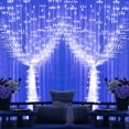 thumbnail image 4 of Epidgadget Window Curtain String Lights, 300 LED USB Powered Copper Wire String Light with Remote Control for Wedding Party Home Garden Bedroom Christmas Wall Decorations (Cool White), 4 of 7