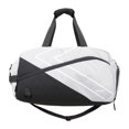 thumbnail image 3 of Bolsa de tenis Crossbody Regalo con zapatos Compartimento Modern Badminton Raquet Bag Gris claro, 3 of 8