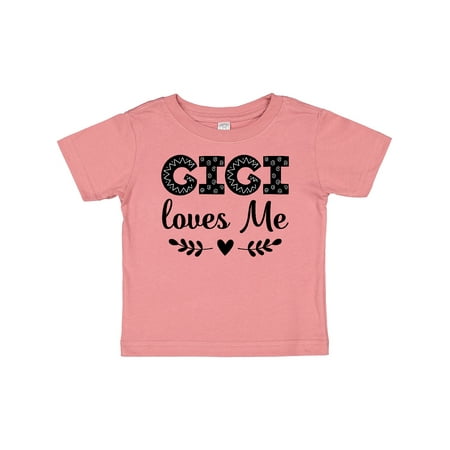 

Inktastic Gigi Loves Me Baby Girl Clothes Gift Baby Girl T-Shirt