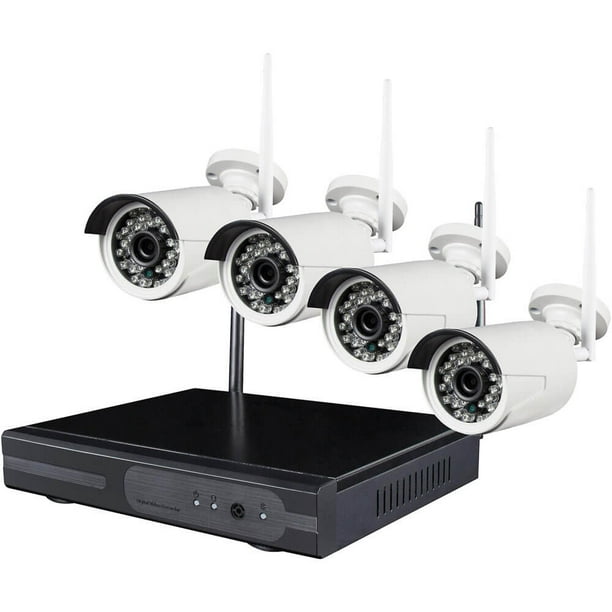 Spyclops SPYNVR4720W 4-Channel Wireless Camera System with DVR 