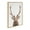 Natural, variant on Kate and Laurel Sylvie The Red Deer Color Framed Canvas Wall Art by Simon Te of Tai Prints, 23x33 Gray, Rustic Forest Animal Deer Portrait Art