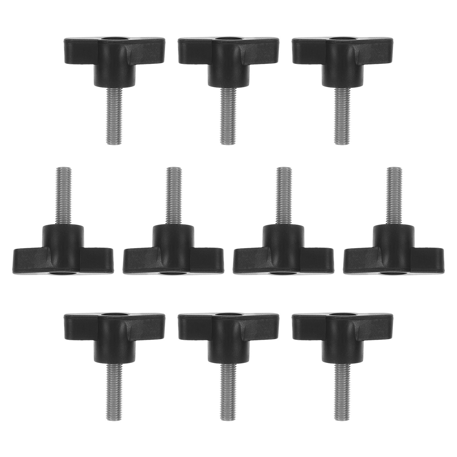 DEEPCRAFF 10-Pack Knurled Stainless Steel and Plastic Screws for Furniture Repair Mechanical Equipment and Maintenance