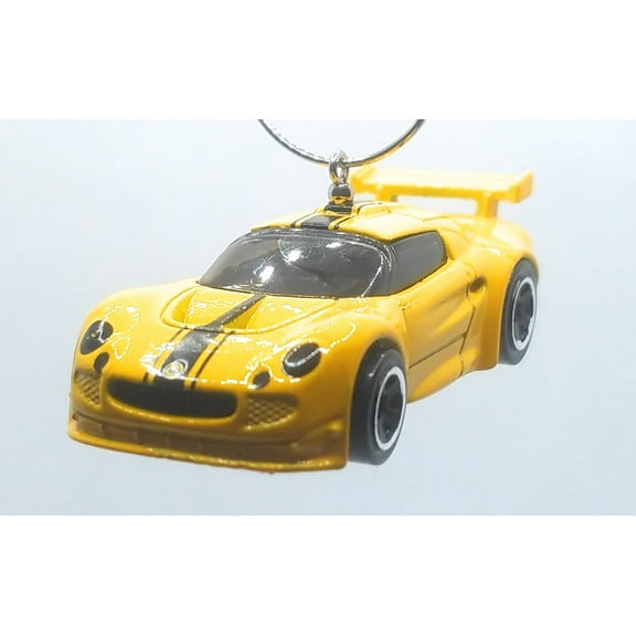 Christmas Ornament for Lotus Sport Elise Yellow/Black Stripe