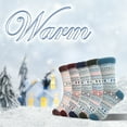 thumbnail image 5 of 5 Pairs Fuzzy Socks For Women Soft Cozy Fluffy Casual Thick Plush Comfy Sleep  Warm Winter Socks Gifts for Women, 5 of 6