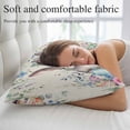 thumbnail image 5 of Bunny Easter Pillow Covers, Linen Long Throw Pillow Case, Eucalyptus Leaves Spring Floral Eggs Rustic Holiday Pillow Protector Decorative Cushion Cover for Living Room/Bedroom 20" x 30", 5 of 8