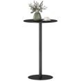 thumbnail image 1 of HOMCOM Round Bar Table for 2, Modern Pub Table, Black, 1 of 10