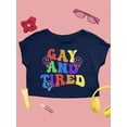 thumbnail image 3 of Colorful Lgbtq Pride Tee Crop Tee Women's, 3 of 4