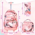 thumbnail image 4 of Mochila enrollable FTJCF, 3 unidades, para niñas y mujeres, con lonchera, 4 of 8