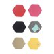 thumbnail image 5 of unbranded 6Ud Sticker Autoadhesivo Hexagonal Negro De Fieltro Con Clavos De Para Y Organización, 5 of 8