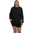 thumbnail image 4 of SOCKS'NBULK Womens Long ize Long Sleeve Oversized T-Shirts, Cotton Casual Fit Sleeved Tees Tops – Baggy Style Bulk Wholesale Tshirt Packs (12 Pack Dark, Size-X-Large), 4 of 7