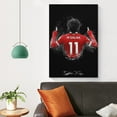 thumbnail image 4 of Mo Salah Canvas Poster Picture Print Canvas Poster Wall Paint Art Posters Decor Modern Home Artworks Gift 24x36inch(60x90cm), 4 of 6