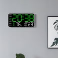 thumbnail image 4 of Digital Wall Clock With Multi Functional Display, LED Screen Electronic Alarm Clock With Adjustable Brightness, 12/24H Table Clock Home Decoration, 4 of 8