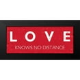 thumbnail image 2 of Mullan, Michael 24x12 Black Modern Framed Museum Art Print Titled - Love Knows No Distance, 2 of 5