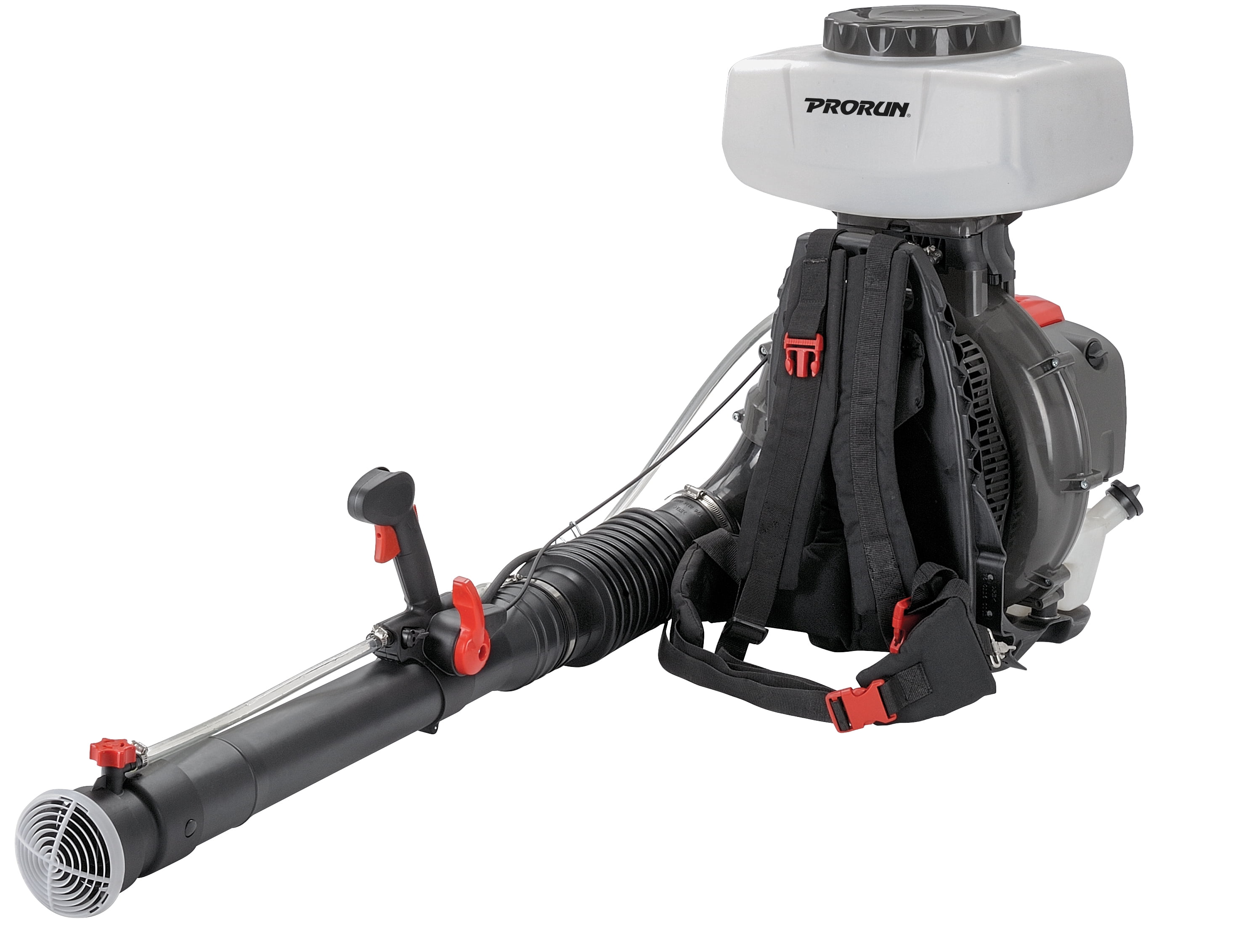 Prorun PMB2884 Backpack Mist Blower, 75.6cc 4.2HP Engine, 4-Gallon Tank, 3-in-1 Sprayer & Duster & Leaf Blower