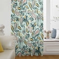 thumbnail image 6 of Boho Sage Green Floral Sheer Curtains 84" Long, Farmhouse Botanical Vintage Paisley Flower Light Filering Curtains, Breathable Simi Curtain Privacy Drapes for Living Room Bedroom Window Treatment, 6 of 9