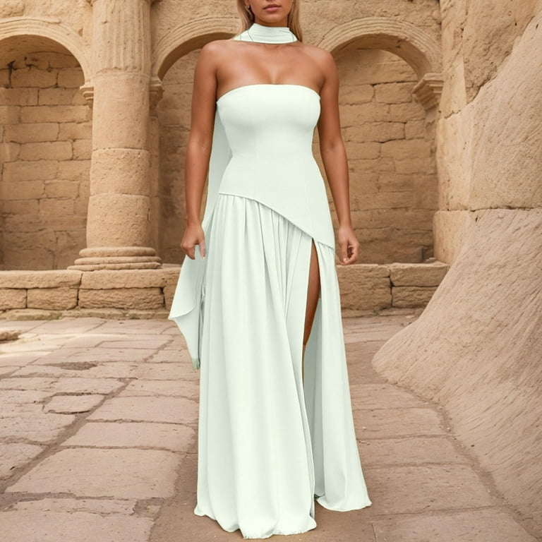 chinese dress ladies PRETTYGARDEN Women's Summer Wedding Guest Dress Sleeveless Ruffle Form main image 0