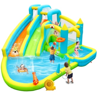 Banzai Drop Zone Outdoor Inflatable Backyard Water Park Activity